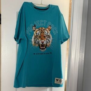 Under Armour Project Rock Teal Blue Tee